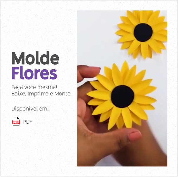 m101 - Molde Flor Girassol